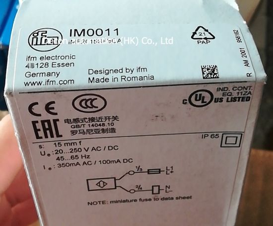 Ifm Im0011 Ime2015bfboa Sensors with Proximity Switch 250VAC